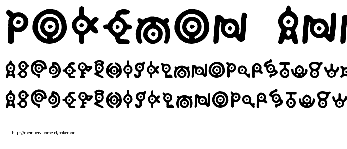 Pokemon Annon font